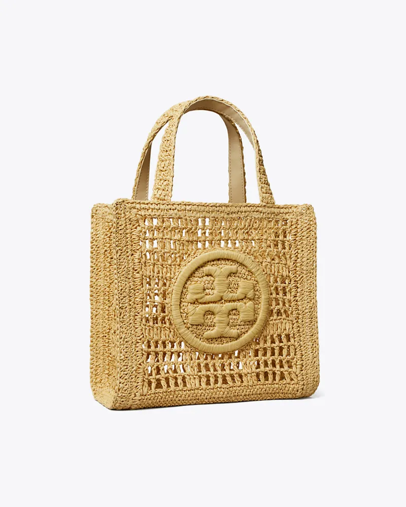 Tory Burch Handgehäkelte Ella Mini Tote Bag Natural