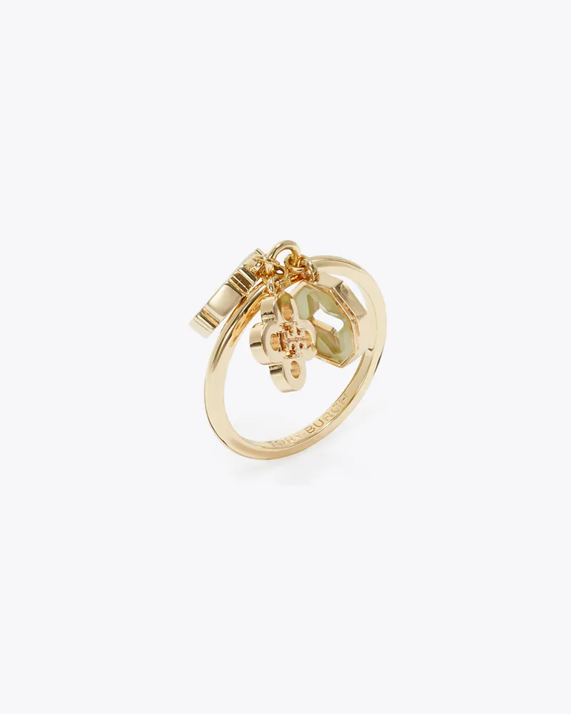 Tory Burch Damen Forget Me Not Charm Ring Tory