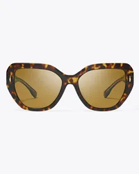 Tory Burch Miller Oversized Cat-Eye Sunglasses Dark