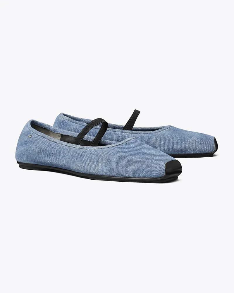 Tory Burch Damen Runway Ballerina Dark