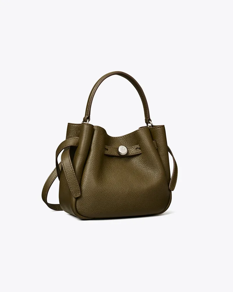 Tory Burch Damen Mini Romy Bucket Bag Leccio