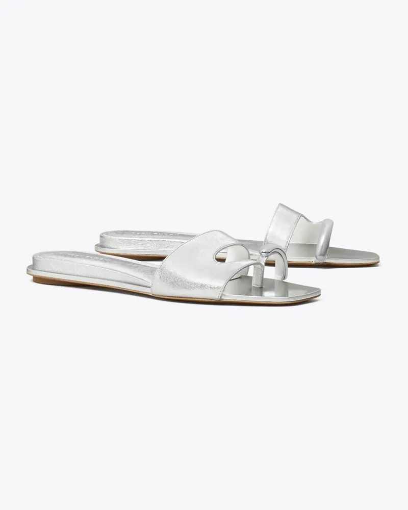 Tory Burch Damen Slide mit Piercing-Detail Bright