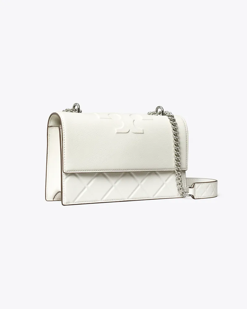 Tory Burch Small Fleming Shoulder Bag Blanc