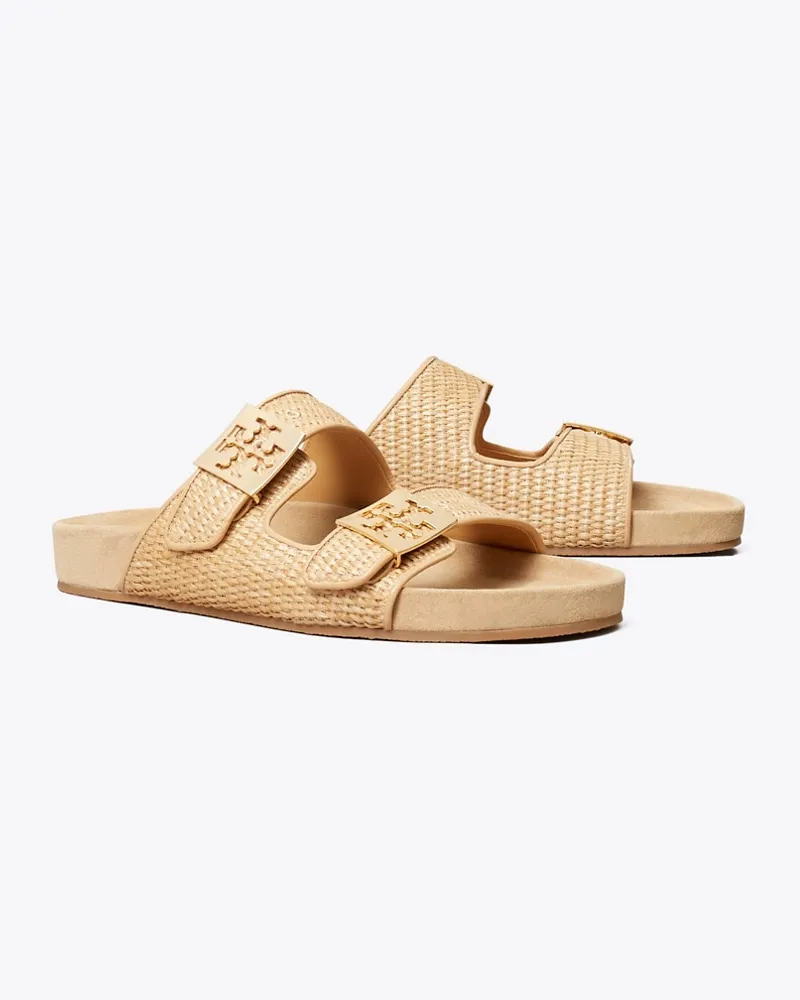 Tory Burch Mellow Slide aus Raffiabast Light