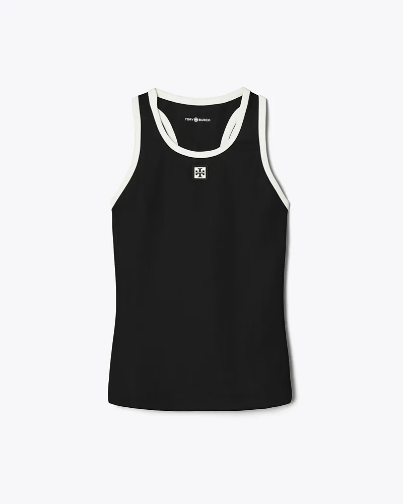 Tory Burch Tennistanktop aus Jersey Black