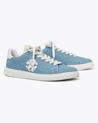 Tory Burch Double T Howell Court Sneaker Denim