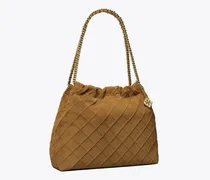 Damen Weiche Fleming Wildledertasche mit Tunnelzug