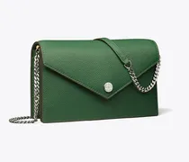 Damen Strukturierte Geldbörse im Kuvert-Stil mit Kette