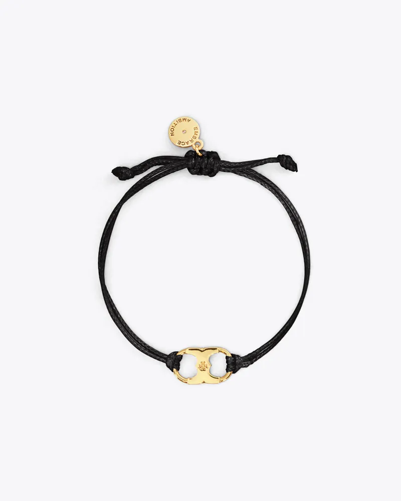 Tory Burch Damen Embrace Ambition Armband in Schwarz/Gold Black