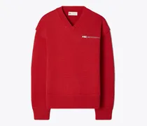 Damen Wollpullover mit V-Ausschnitt