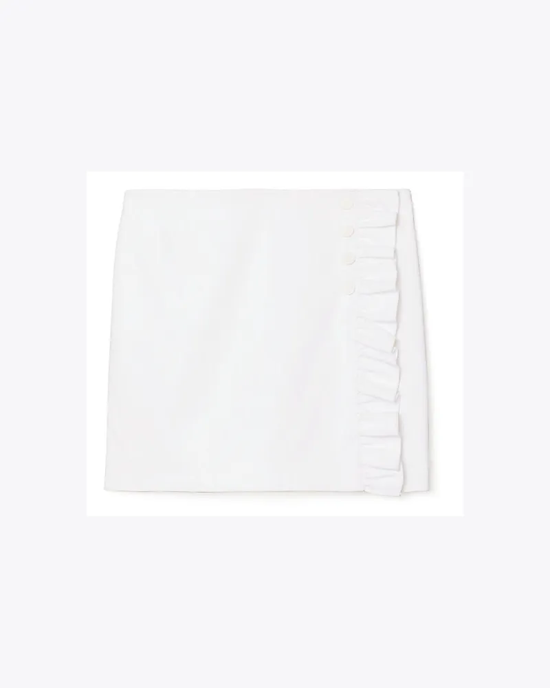 Tory Sport Gerüschter Skort Aus Funktionstwill Snow