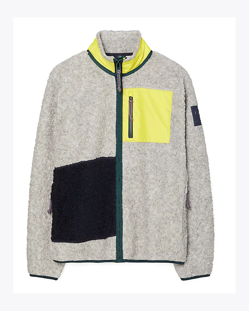 Tory Sport Colorblock-Jacke Aus Fleece Medium