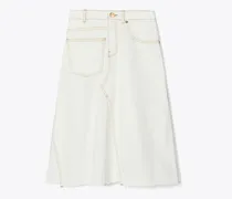 Damen Unstrukturierter Jeansrock