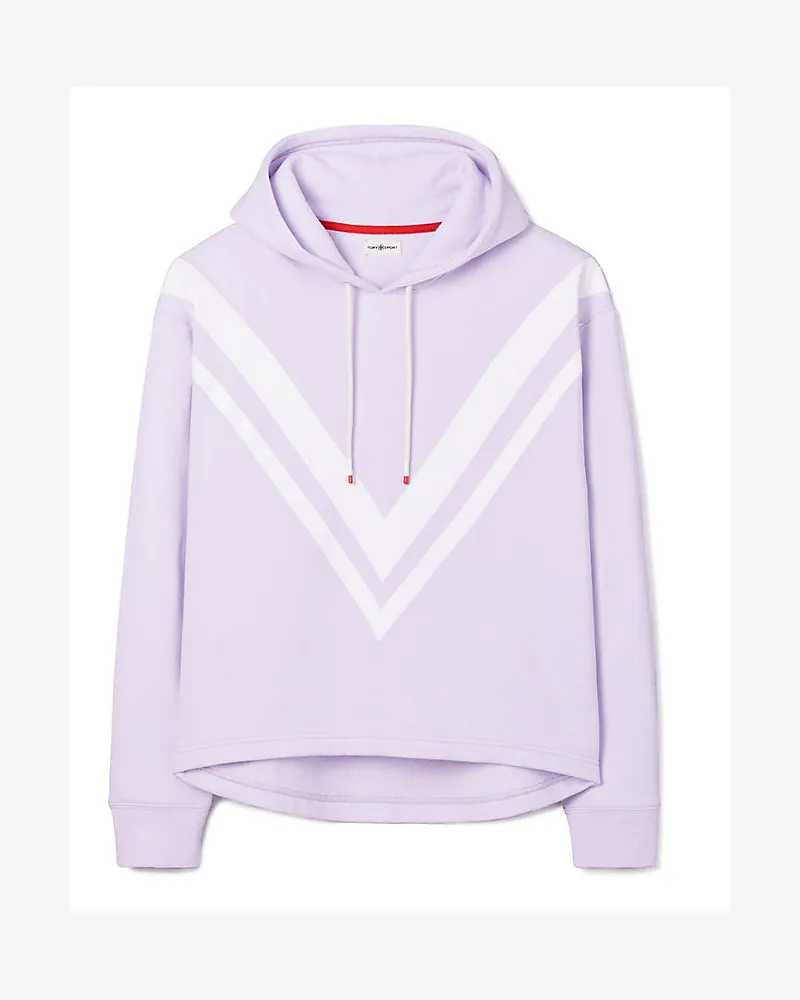 Tory Sport Chevron-Kapuzenpullover Aus French Terry Cool
