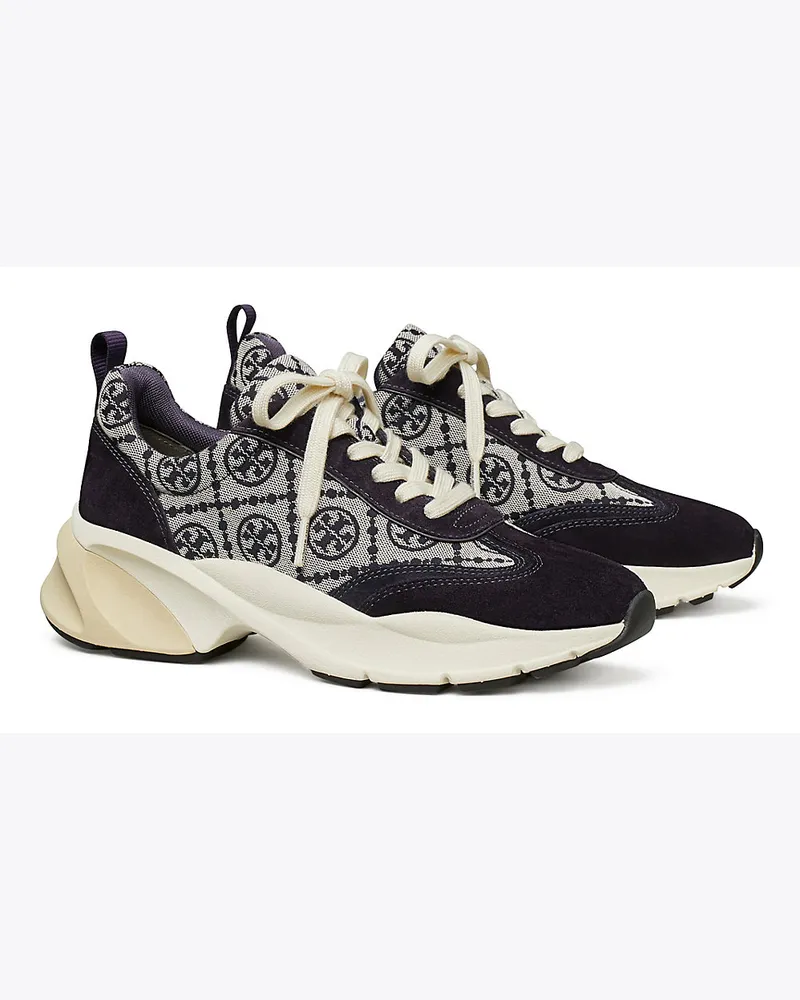 Tory Burch Good Luck Sneaker Mit T-Monogramm Navy