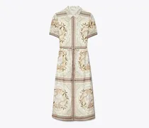 Damen Eingefasstes Kleid aus Baumwolle mit Reißverschluss