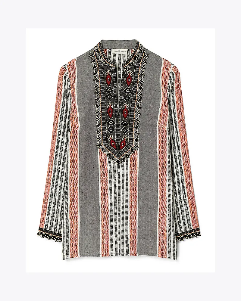 Tory Burch Bestickte Tunika Washed