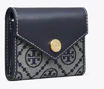 Damen Kleine Geldbörse im Kuvert-Stil mit T-Monogramm