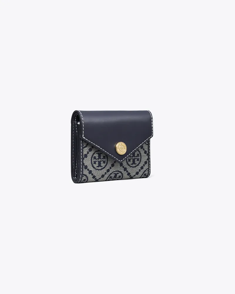 Tory Burch Damen Kleine Geldbörse im Kuvert-Stil mit T-Monogramm Tory