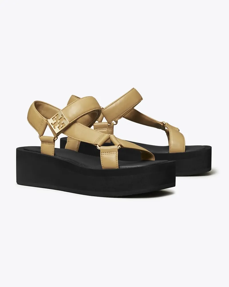 Tory Burch Damen Mellow Plateau-Sandale Ginger