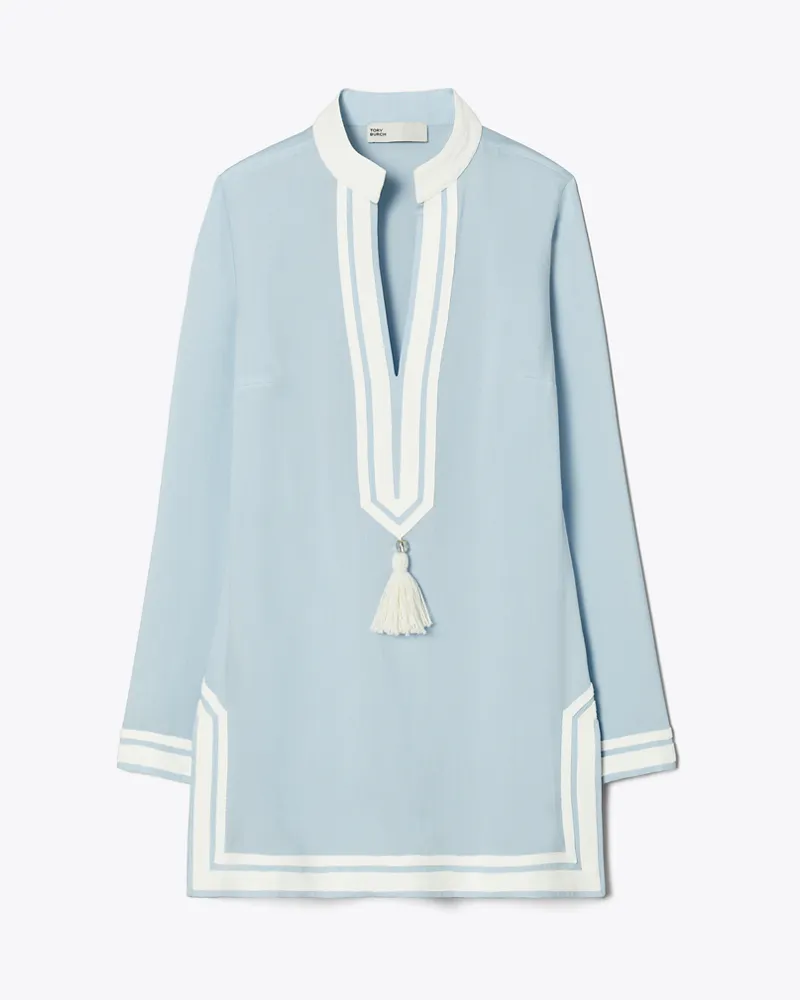 Tory Burch Damen Gestreifte Tory Tunika Light