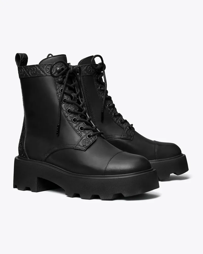 Tory Burch Damen Stiefelette mit T-Monogramm und Profilsohle Perfect