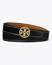 Tory Burch 1" Miller Smooth Reversible Belt Black