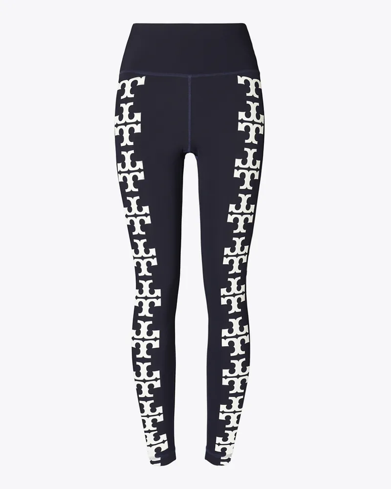 Tory Burch Damen Compression 7/8-Leggings mit Logo Deep