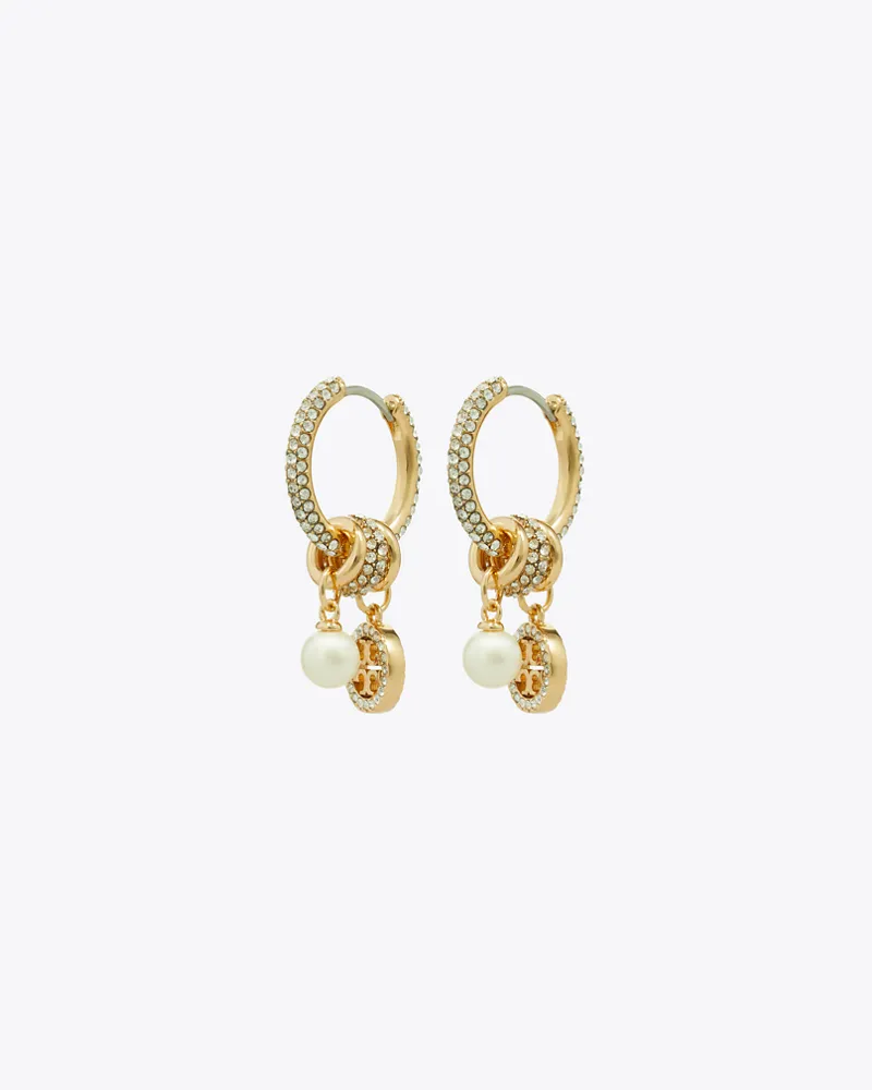Tory Burch Damen Icon Pavé Charm Earrings Tory