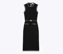 Damen Ärmelloses Pointelle-Strickkleid aus Baumwolle