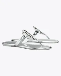 Tory Burch Miller Metallic Sandal Argento