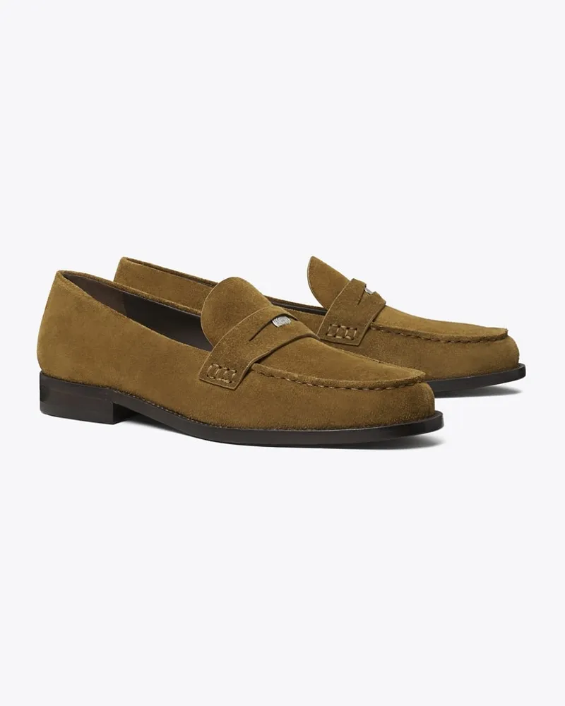 Tory Burch Damen Klassischer Penny Loafer Tobacco