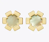 Damen Forget Me Not Ohrstecker aus Perlmutt