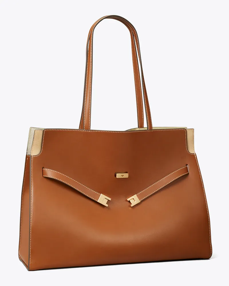 Tory Burch Lee Radziwill Tote Bag Aged