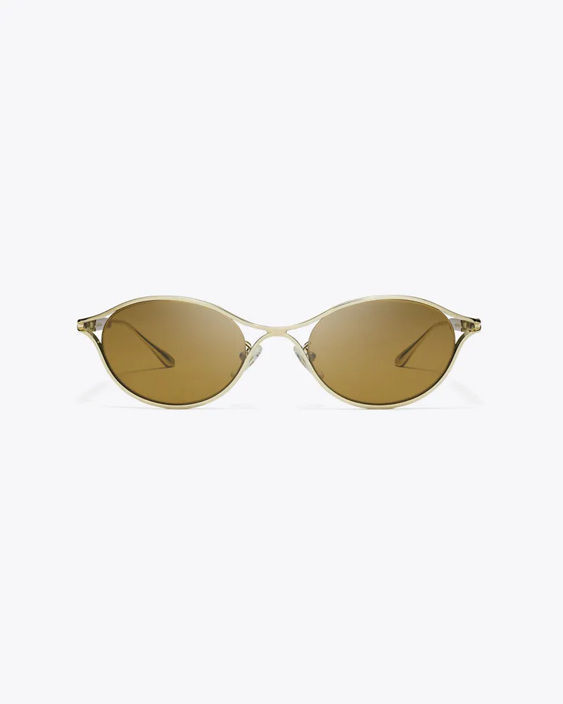 Tory Burch Damen Deco Runway Sonnenbrille Shiny