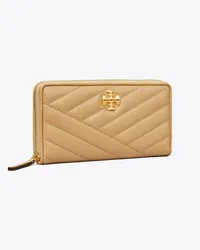 Tory Burch Kira Chevron Zip Continental Wallet Desert