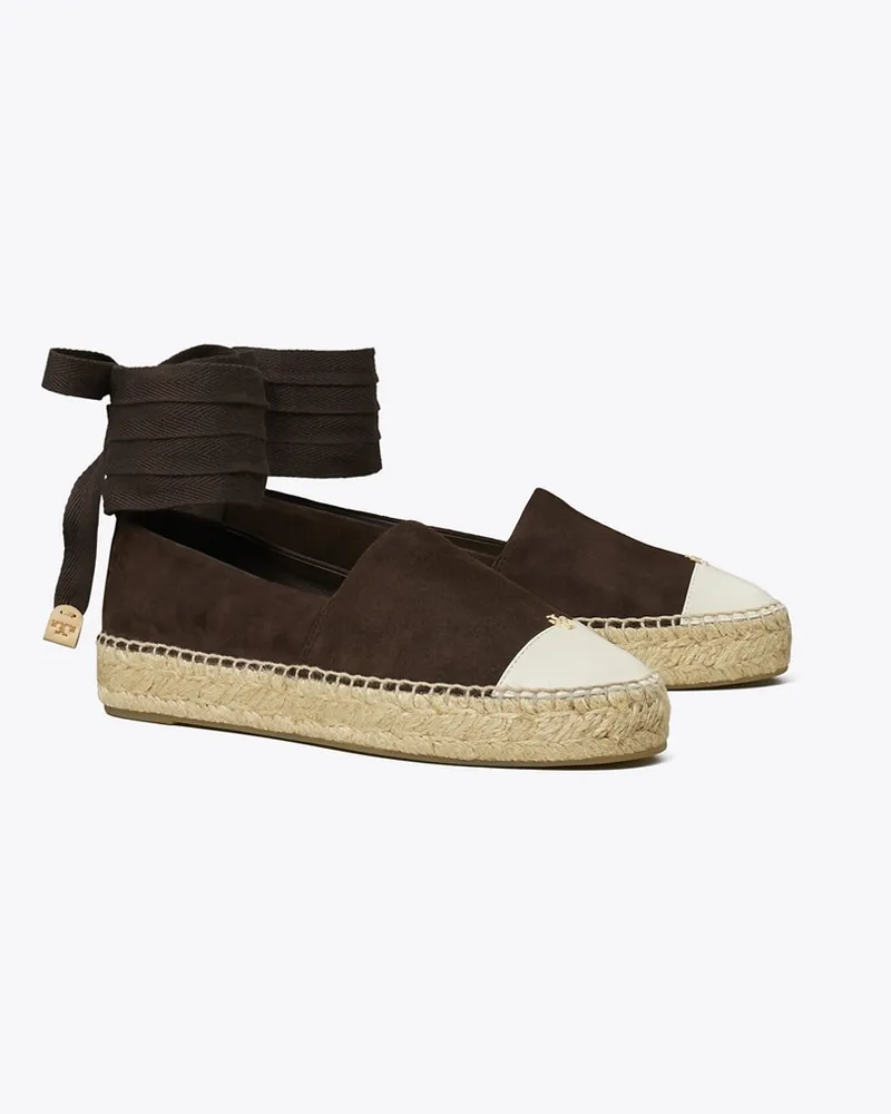 Tory Burch Damen Espadrille mit Zehenkappe Dark