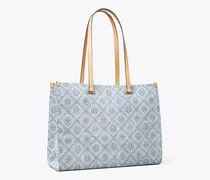 Damen Tote Bag aus Denim mit T-Monogramm