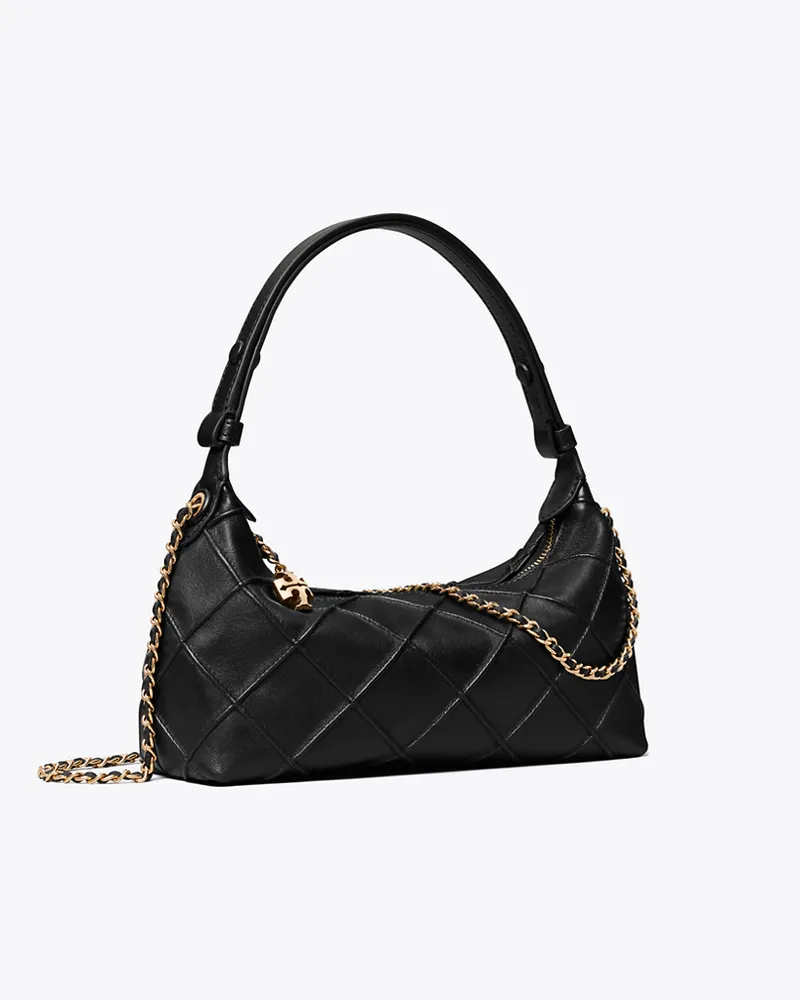 Tory Burch Damen Fleming Pochette Black