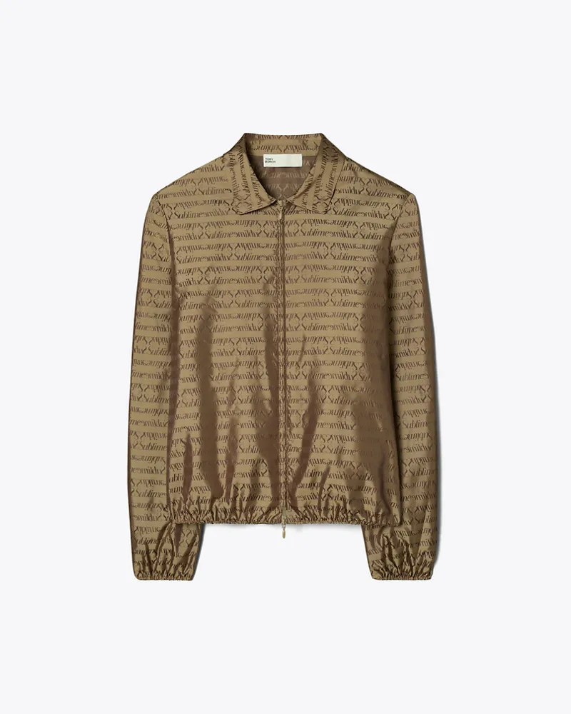 Tory Burch Damen Sublime Jacquardhemd Beige