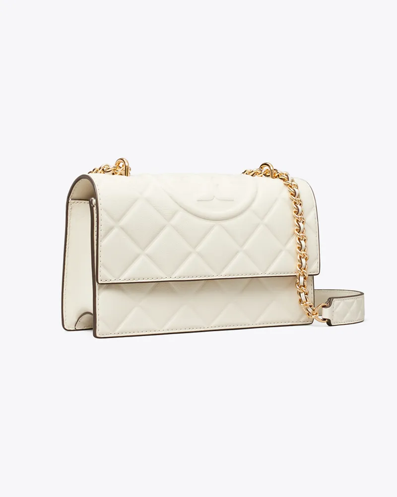 Tory Burch Damen Wandelbare Fleming Schultertasche, klein Light