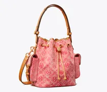 Damen Bucket Bag aus Denim mit T-Monogramm