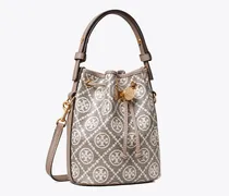Damen T Monogram Coated Jacquard Mini Bucket Bag