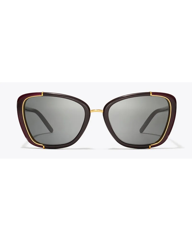 Tory Burch Eleanor Cat-Eye Sunglasses Bordeaux