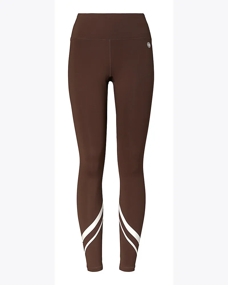 Tory Sport Federleichte Chevron-Leggings Mit Hohem Bund Deep