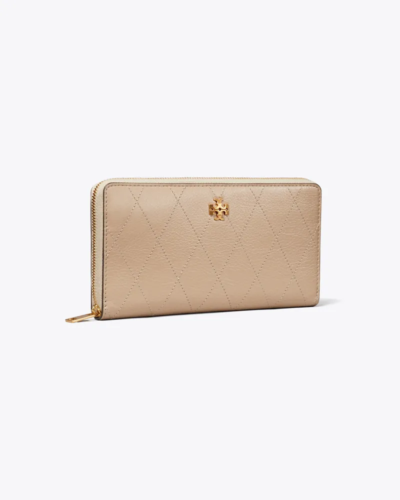 Tory Burch Charlie Quilted Zip Continental Wallet Soft