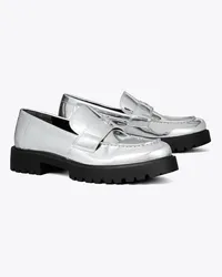 Tory Burch Classic Lug Loafer Argento