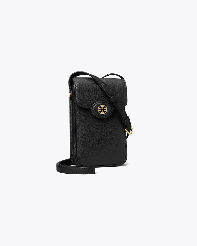 Tory Burch Damen Strukturierte Robinson Crossbody Bag fürs Smartphone Black