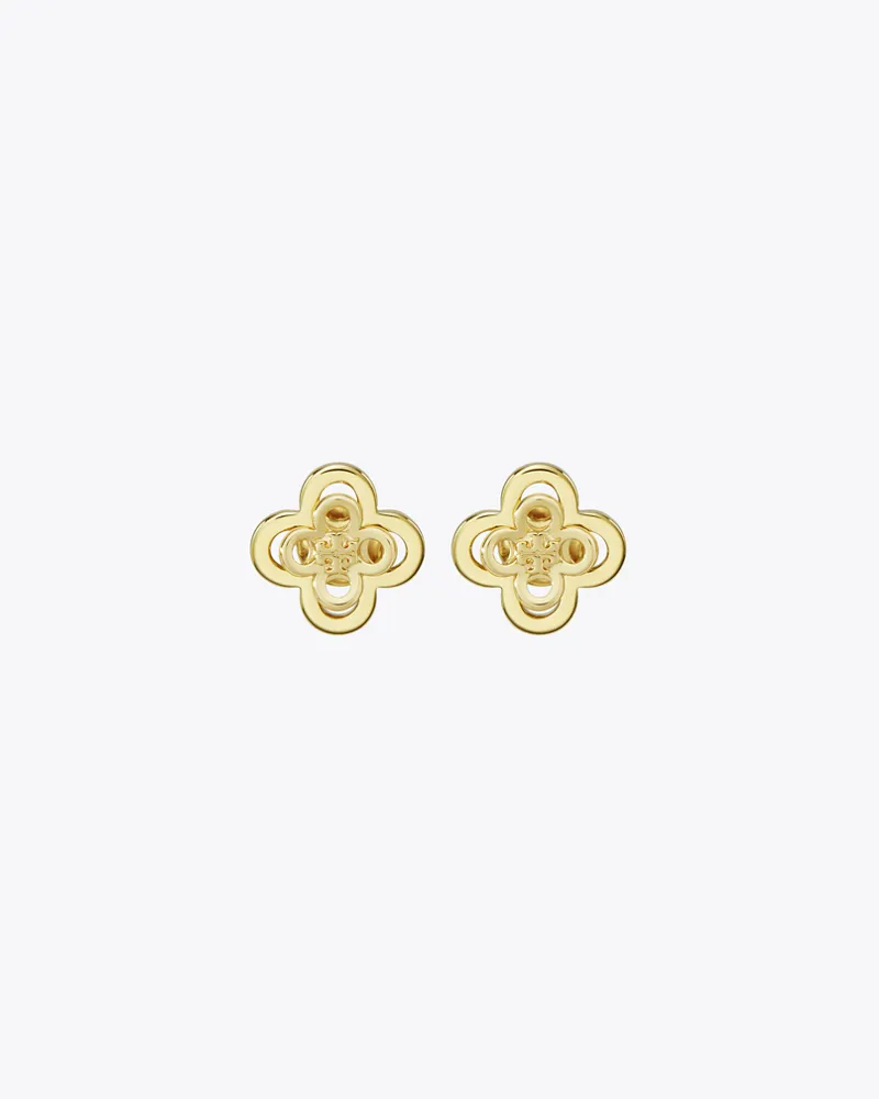 Tory Burch Damen Mehrschichtiger Kira Clover Ohrstecker in Gold Tory