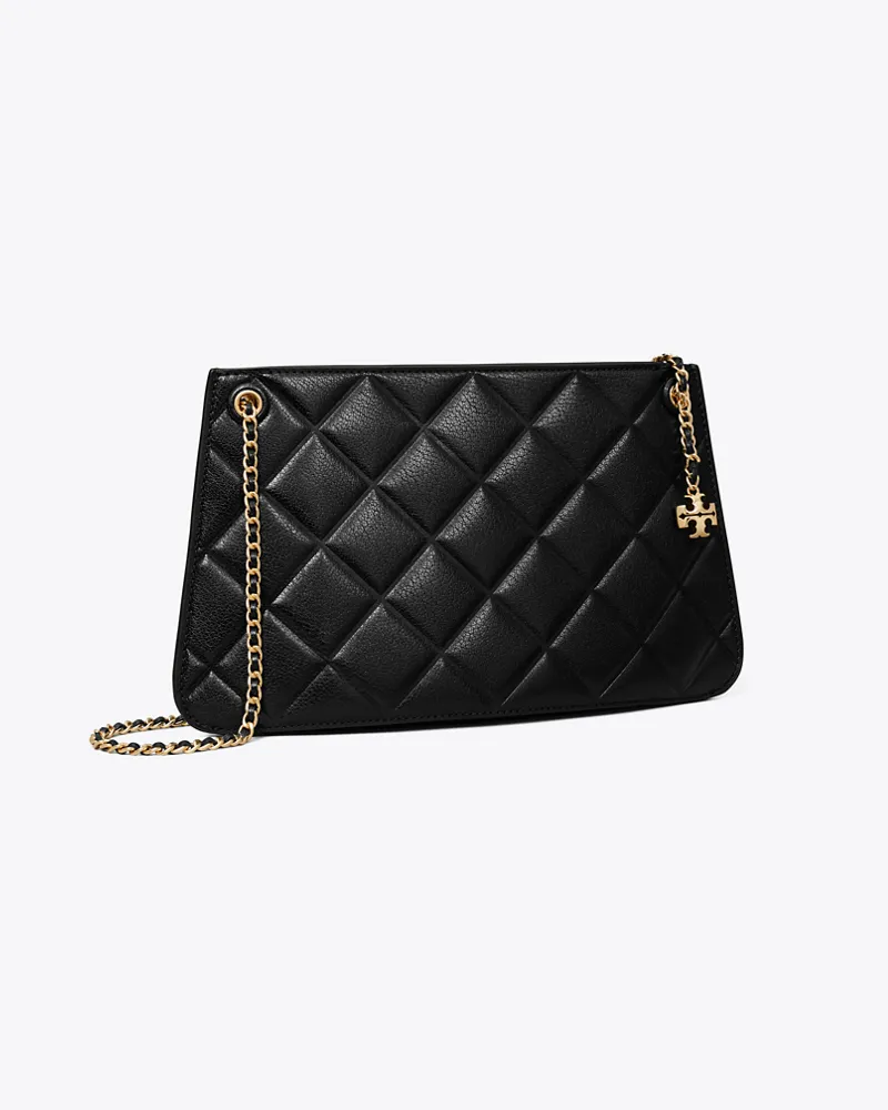 Tory Burch Damen Fleming Pochette Black